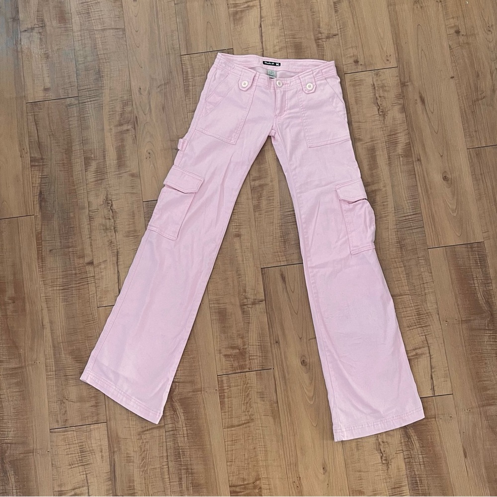 RARE Frankie B Pink Lowrise Cargo Pants Size 0
